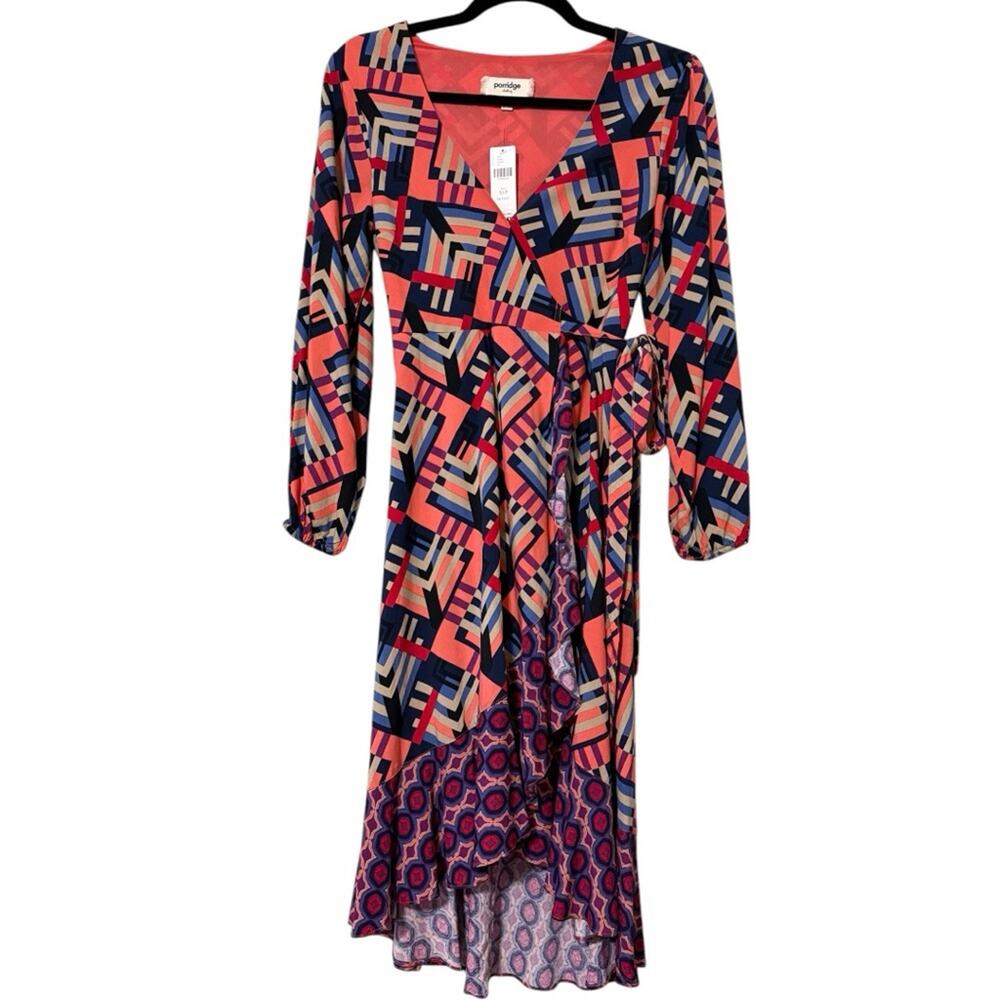 Porridge Clothing By Anthropologie Women's Amity Wrap Dress size x-small petite